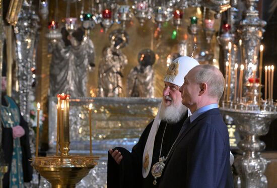 Russia Putin Trinity Sergius Lavra