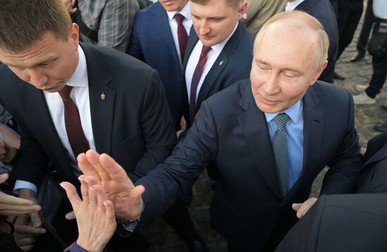 Russia Putin Trinity Sergius Lavra