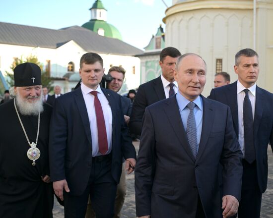Russia Putin Trinity Sergius Lavra