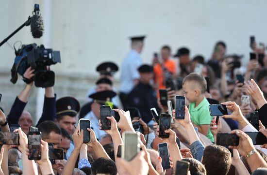 Russia Putin Trinity Sergius Lavra