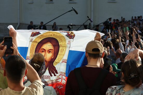 Russia Putin Trinity Sergius Lavra