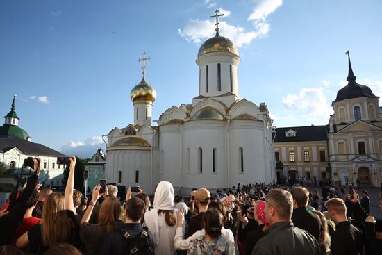 Russia Putin Trinity Sergius Lavra