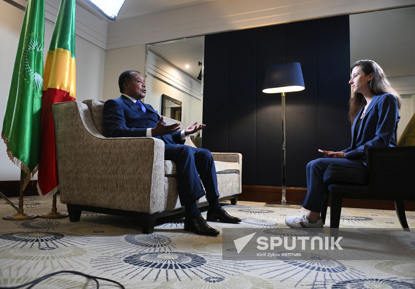 Russia Congo President Interview