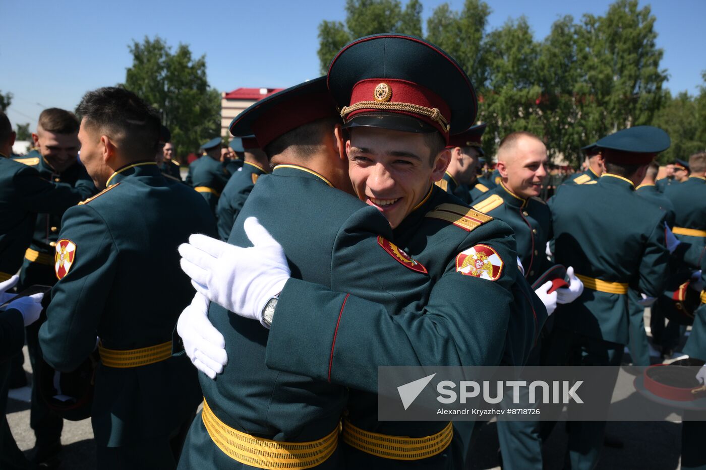 Russia National Guard Cadets Graduation