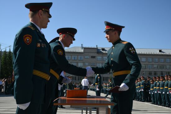 Russia National Guard Cadets Graduation