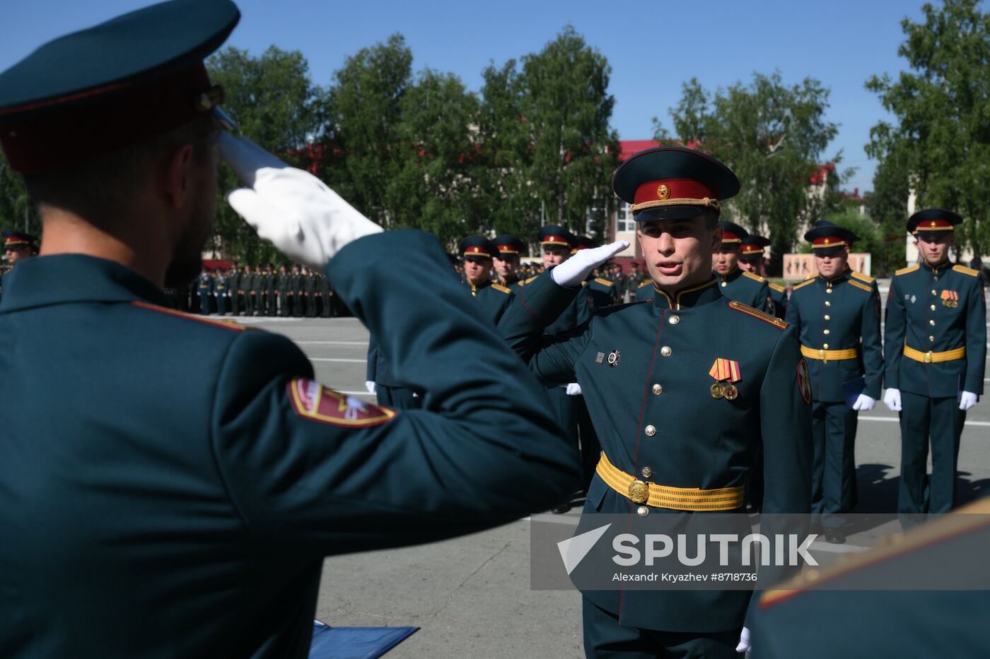 Russia National Guard Cadets Graduation