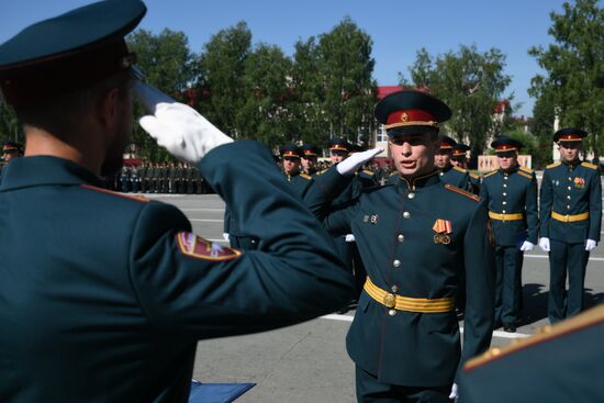 Russia National Guard Cadets Graduation