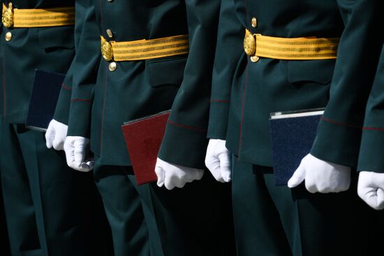 Russia National Guard Cadets Graduation