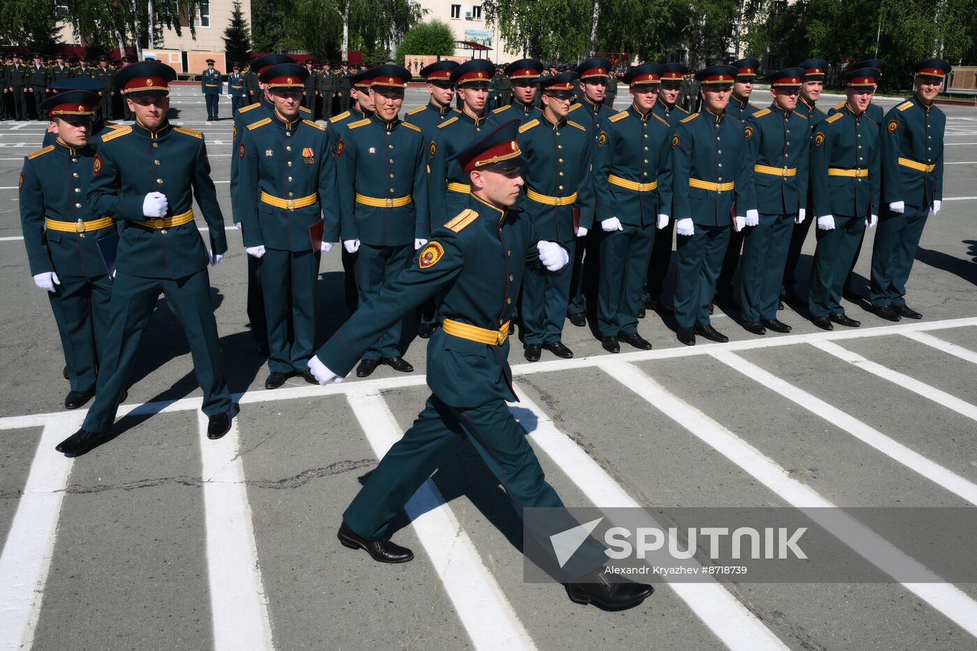 Russia National Guard Cadets Graduation