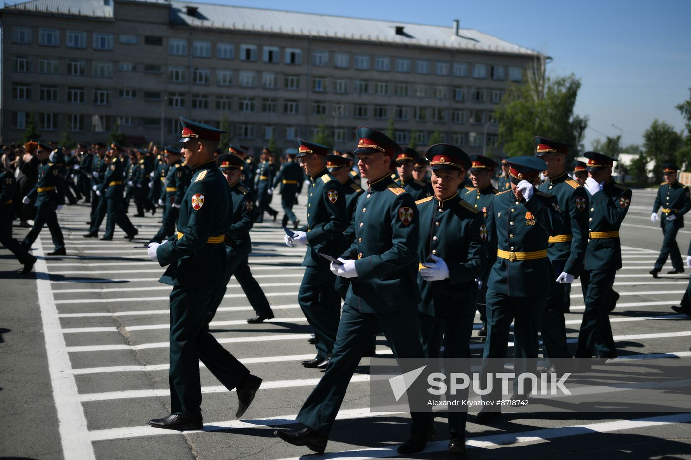 Russia National Guard Cadets Graduation