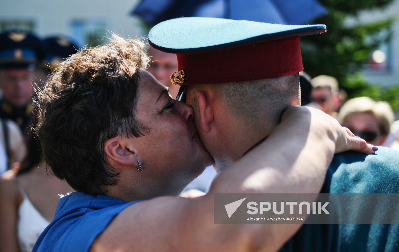 Russia National Guard Cadets Graduation