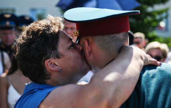 Russia National Guard Cadets Graduation