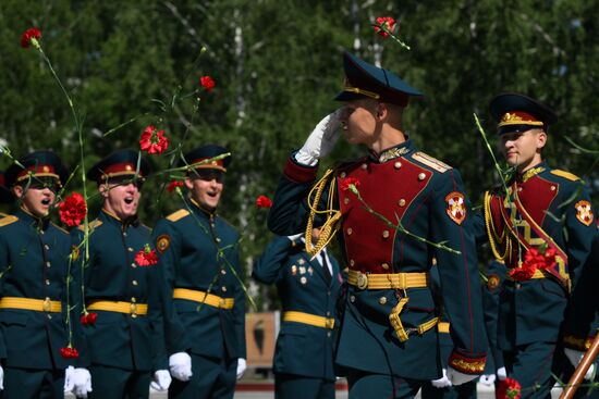 Russia National Guard Cadets Graduation