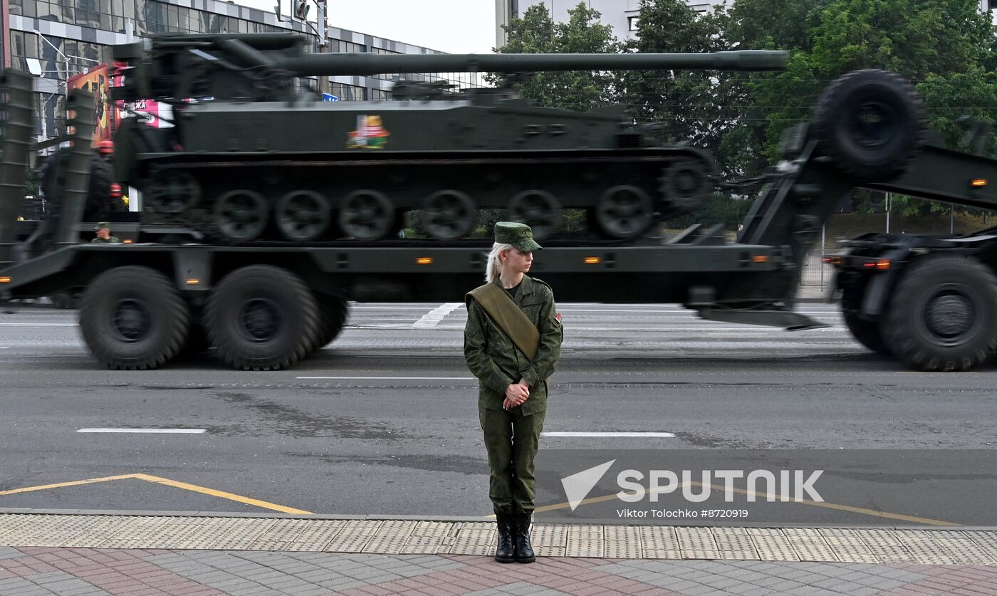 Belarus Independence Day Parade Rehearsal