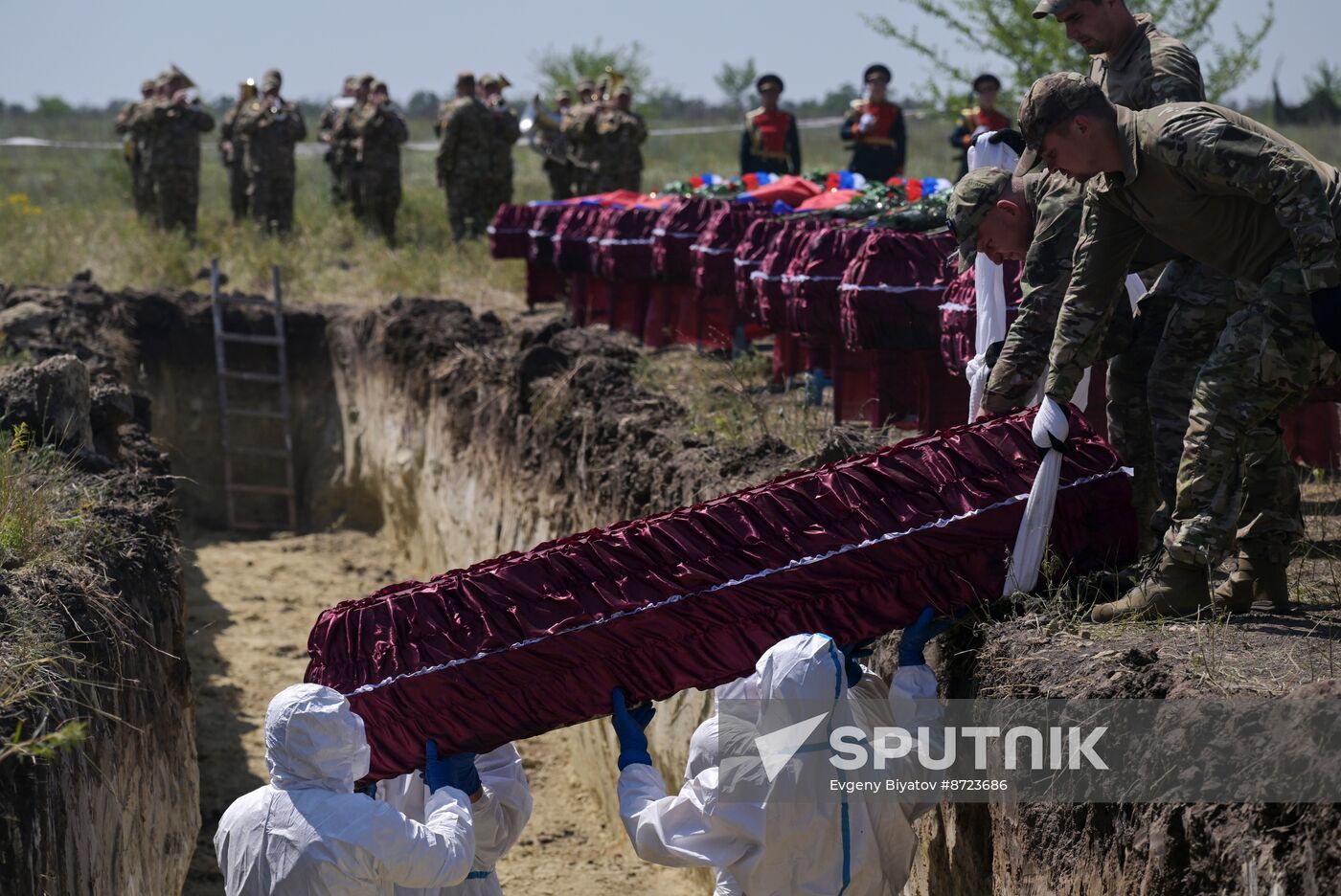 Russia Ukraine Military Operation Servicemen Funeral