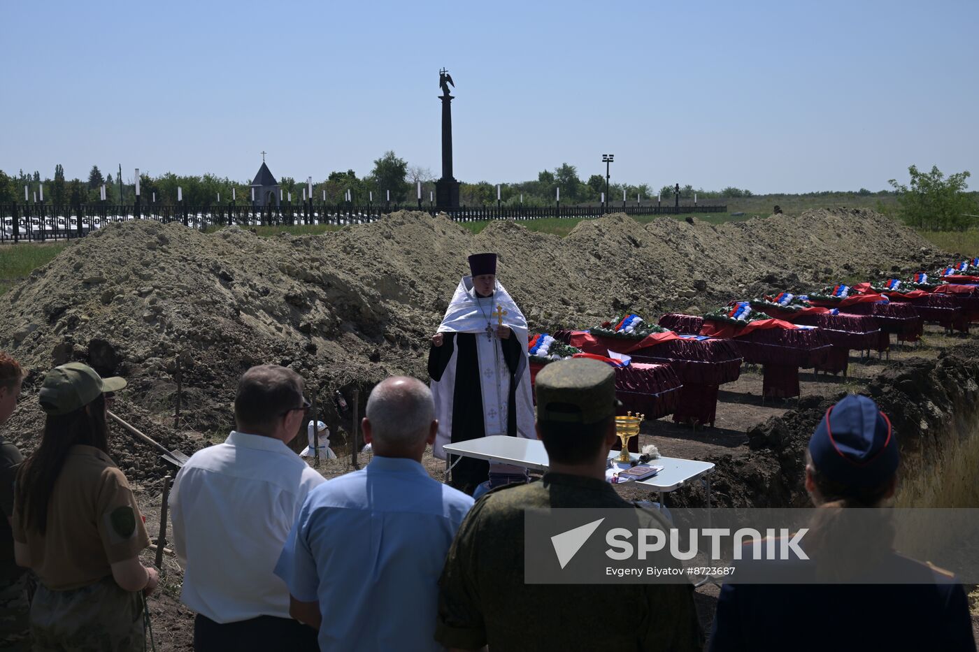 Russia Ukraine Military Operation Servicemen Funeral