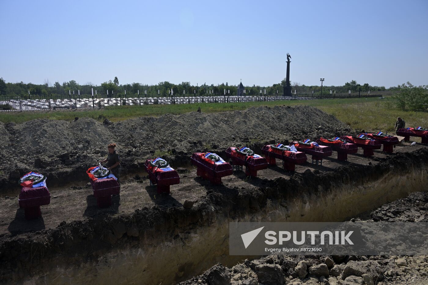 Russia Ukraine Military Operation Servicemen Funeral