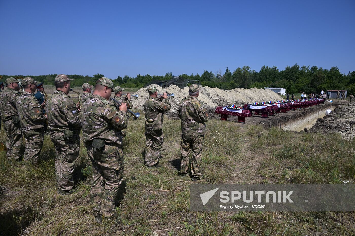 Russia Ukraine Military Operation Servicemen Funeral