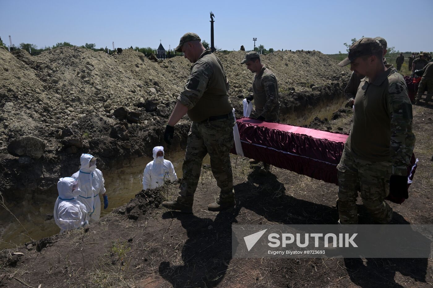 Russia Ukraine Military Operation Servicemen Funeral