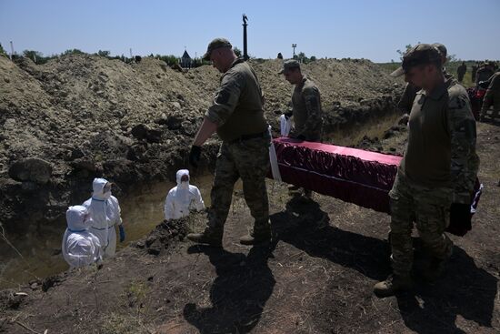 Russia Ukraine Military Operation Servicemen Funeral