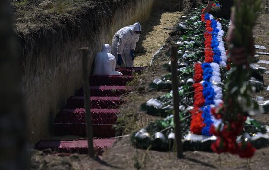 Russia Ukraine Military Operation Servicemen Funeral