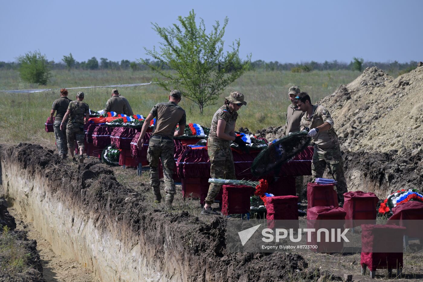 Russia Ukraine Military Operation Servicemen Funeral