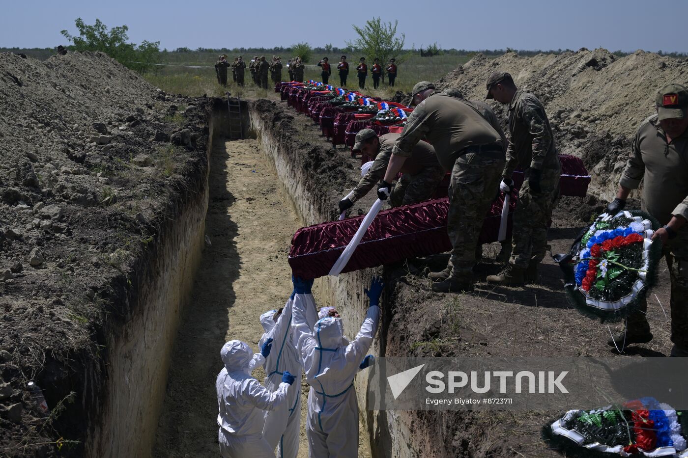 Russia Ukraine Military Operation Servicemen Funeral