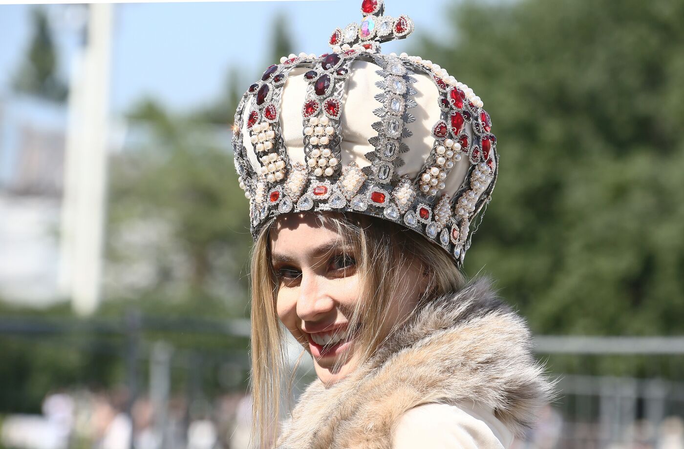 RUSSIA EXPO. Ethnic costume parade as part of Beauty of Russia: 30 Years Reflecting the Russian Soul project