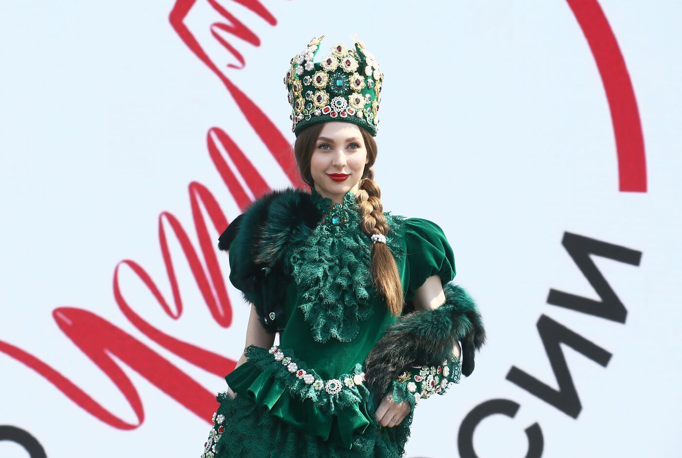 RUSSIA EXPO. Ethnic costume parade as part of Beauty of Russia: 30 Years Reflecting the Russian Soul project