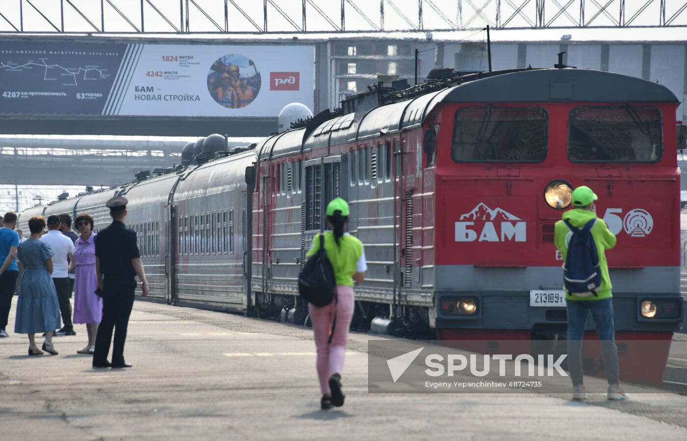 Russia BAM Construction Launch Anniversary