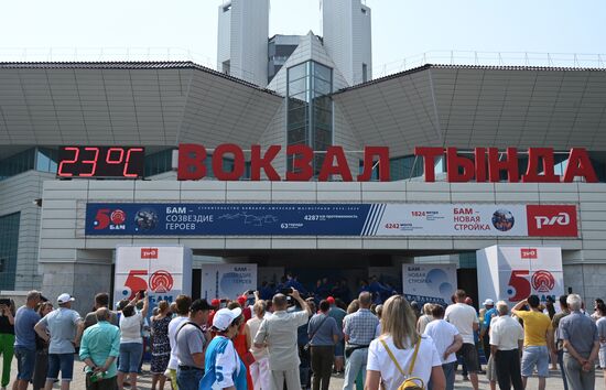Russia BAM Construction Launch Anniversary