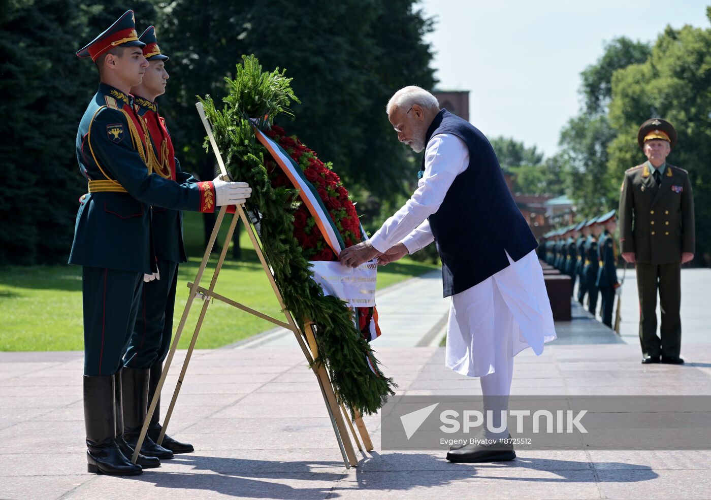 Russia India Wreath Laying