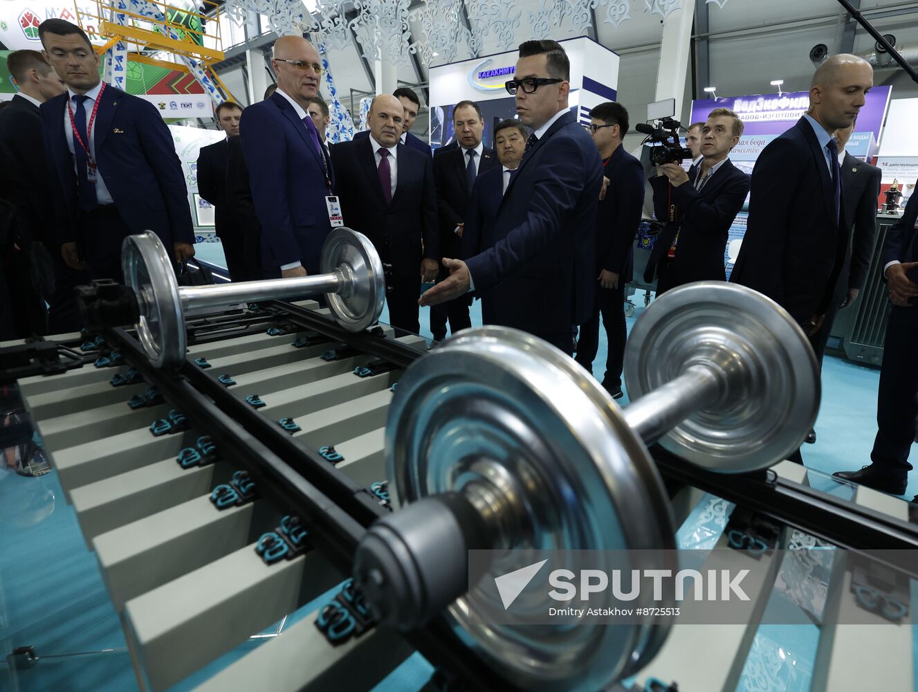 Russia Mishustin Innoprom Trade Fair