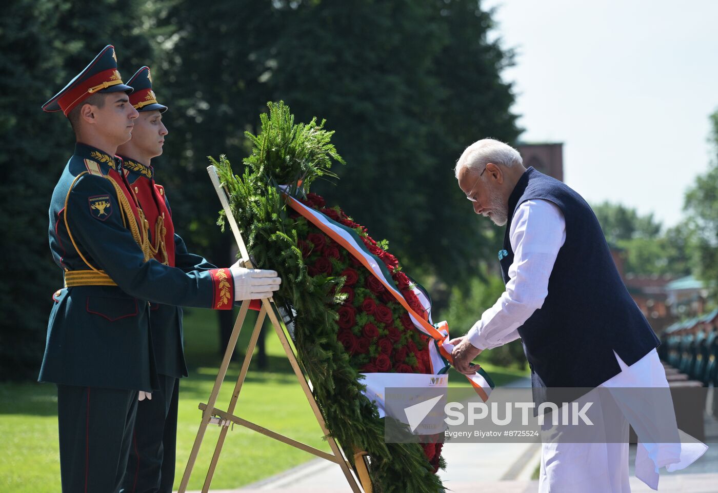 Russia India Wreath Laying