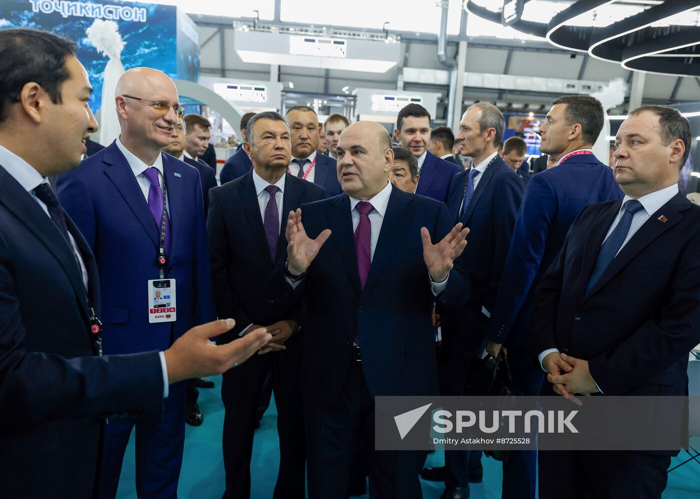 Russia Mishustin Innoprom Trade Fair