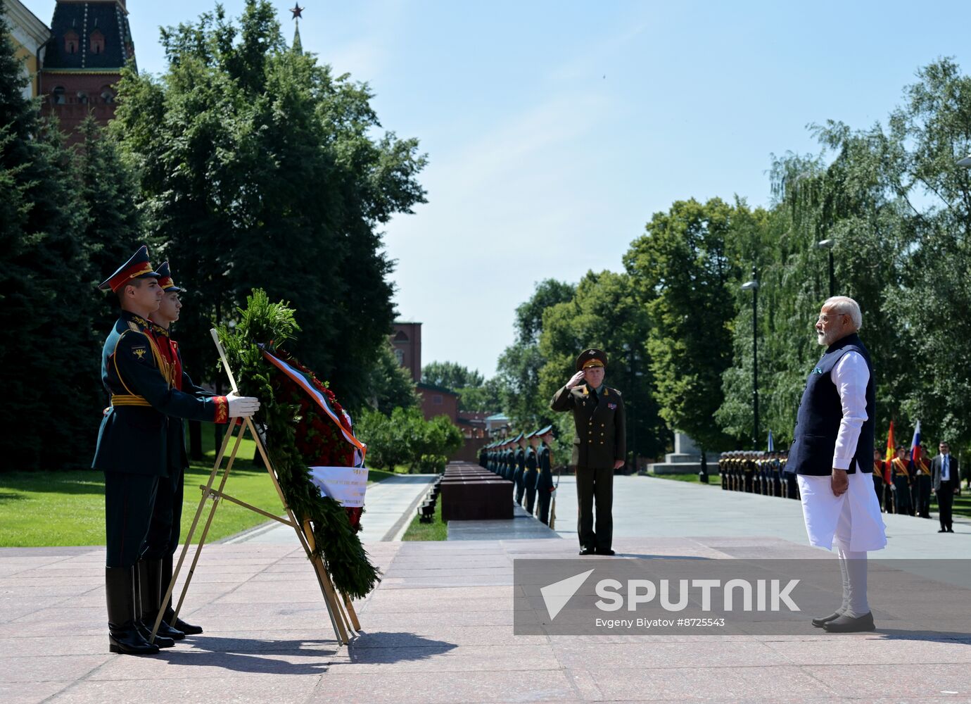 Russia India Wreath Laying