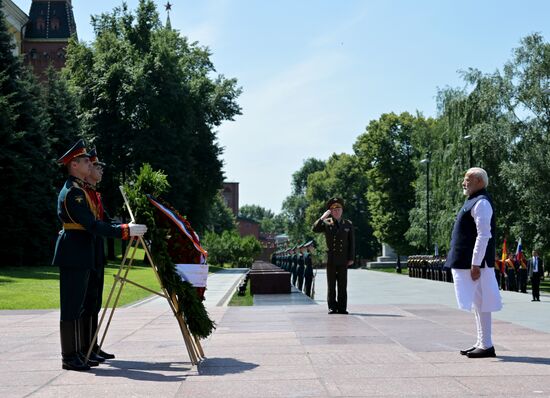Russia India Wreath Laying