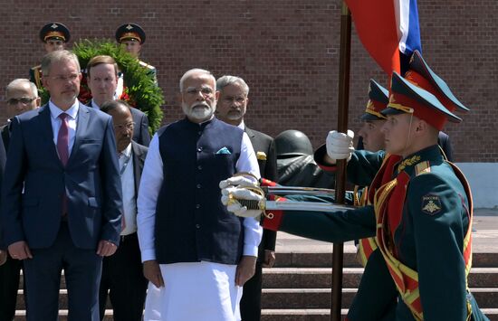 Russia India Wreath Laying