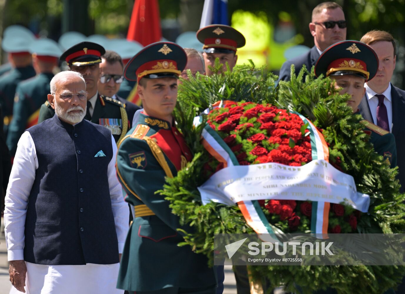 Russia India Wreath Laying