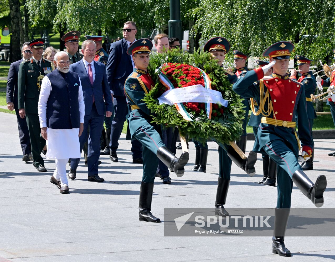 Russia India Wreath Laying