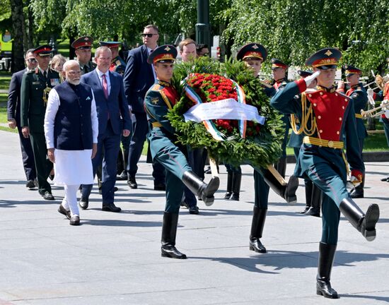 Russia India Wreath Laying