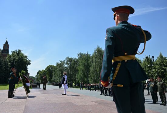 Russia India Wreath Laying