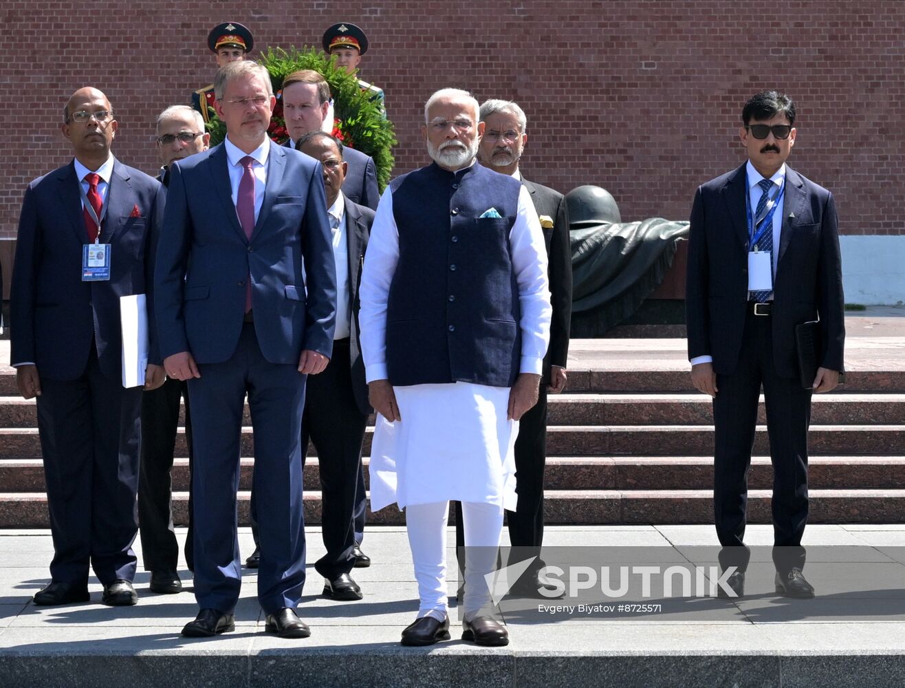 Russia India Wreath Laying