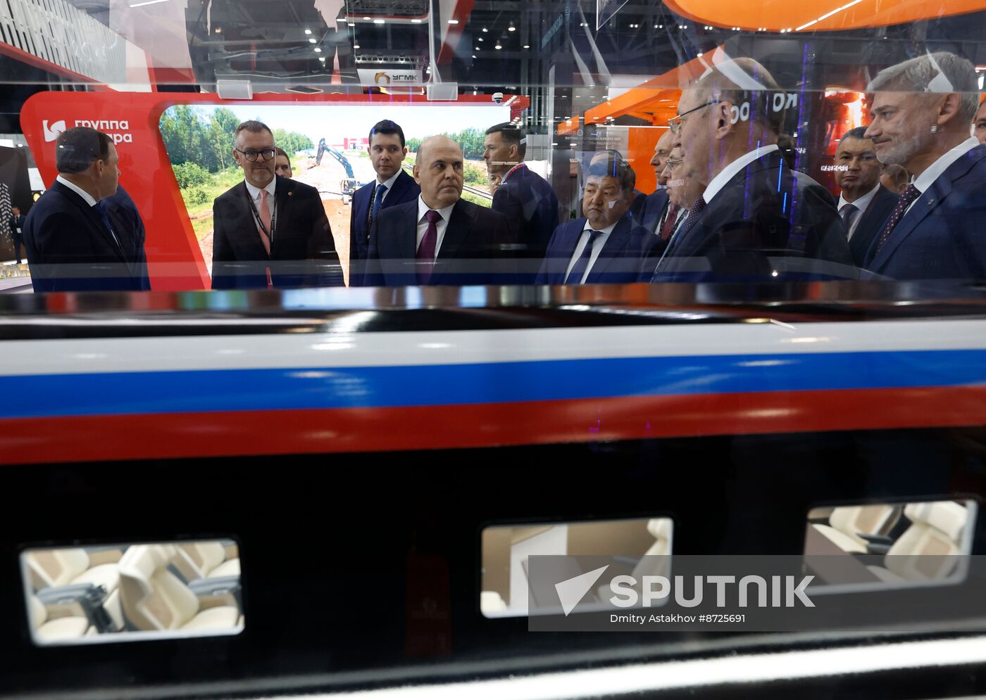 Russia Mishustin Innoprom Trade Fair