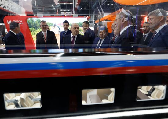 Russia Mishustin Innoprom Trade Fair