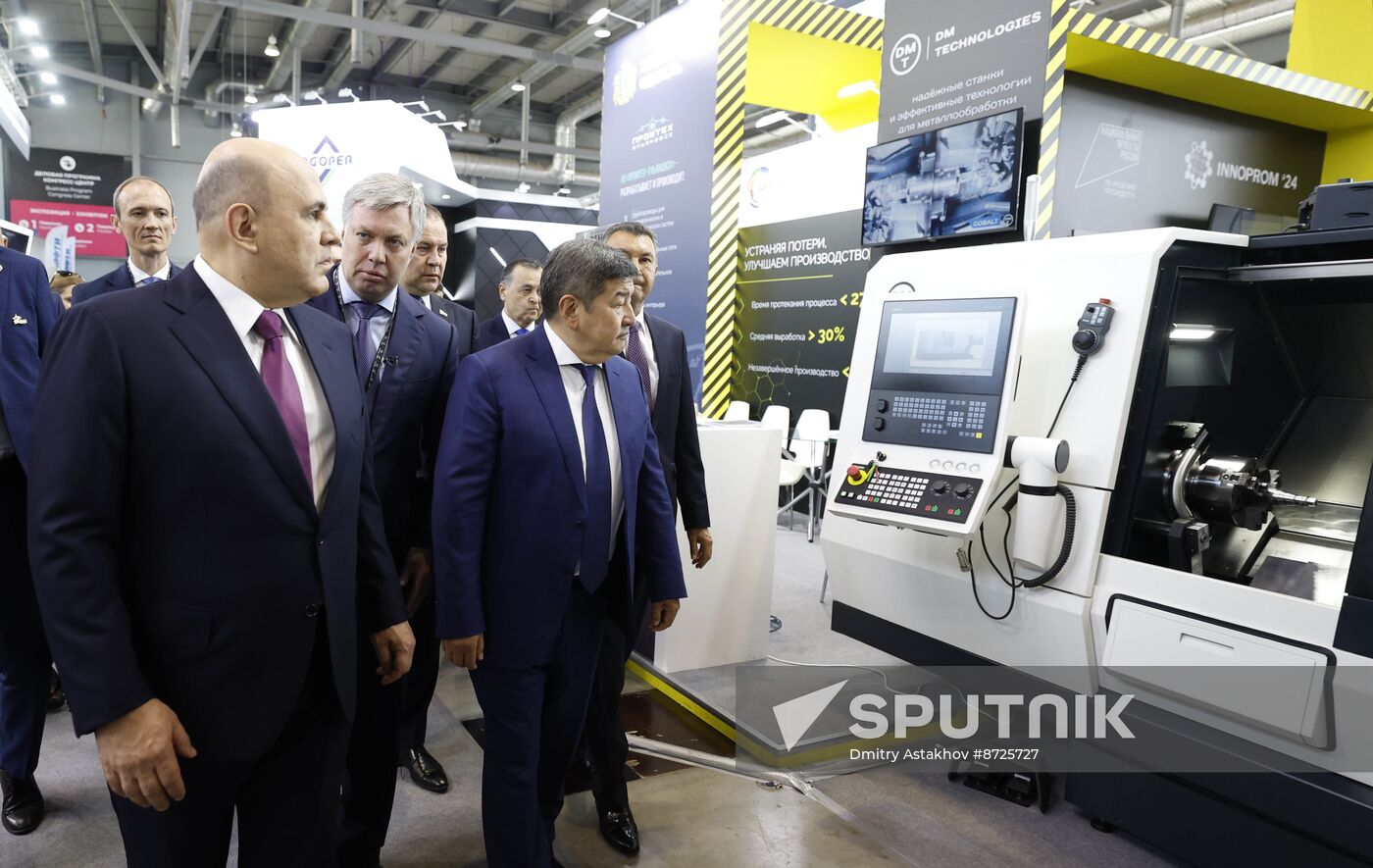 Russia Mishustin Innoprom Trade Fair