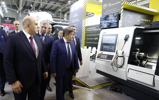 Russia Mishustin Innoprom Trade Fair