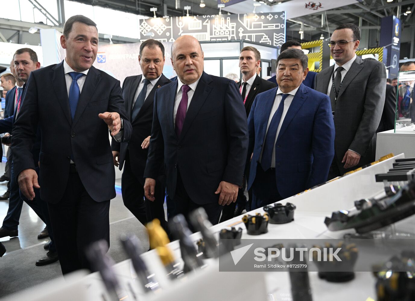 Russia Mishustin Innoprom Trade Fair