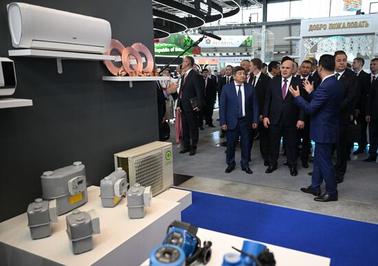 Russia Mishustin Innoprom Trade Fair