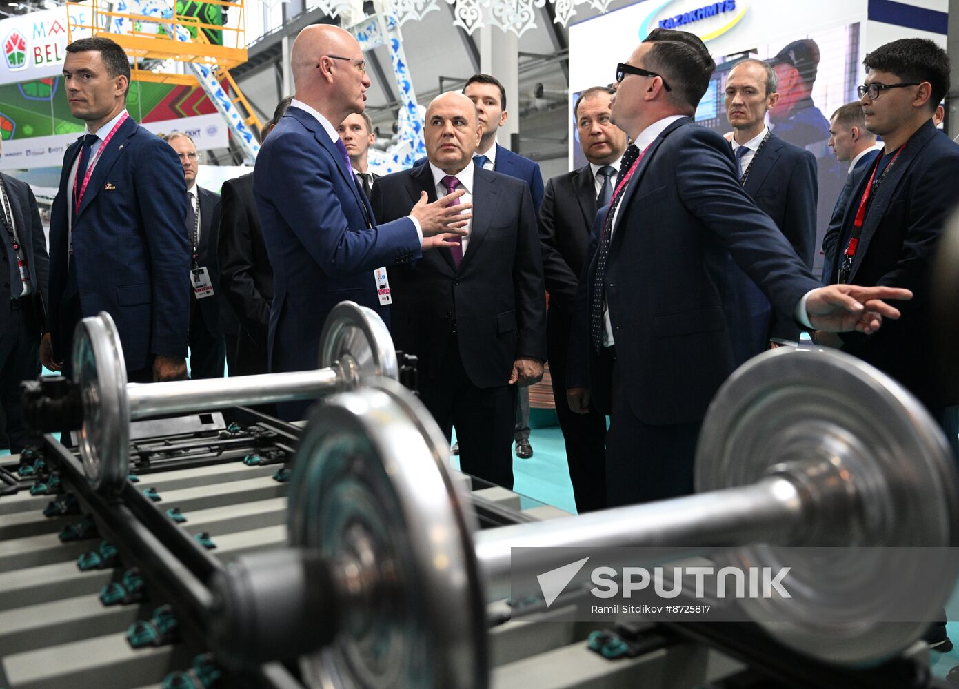 Russia Mishustin Innoprom Trade Fair